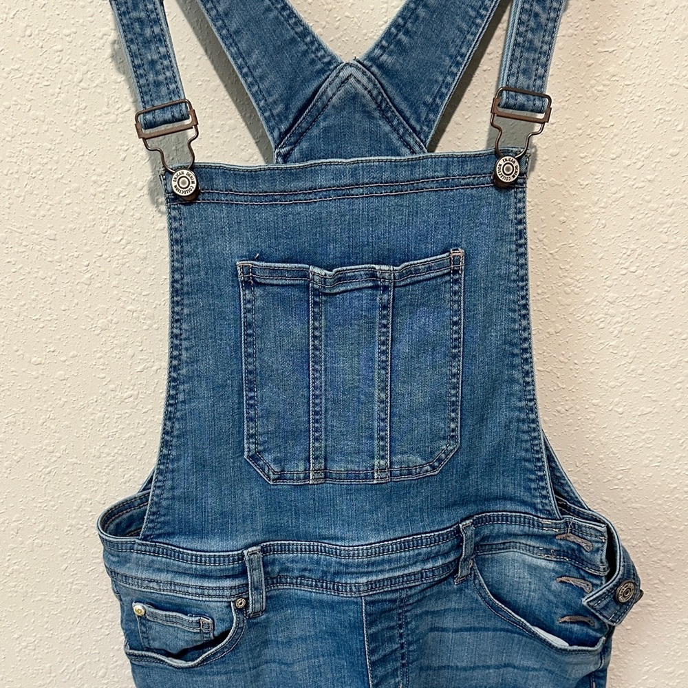 Denim Overalls with Front Pocket